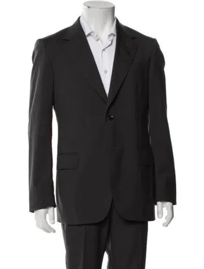 Pre-owned Lanvin Overcoat In Gray
