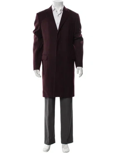Pre-owned Lanvin Overcoat In Purple
