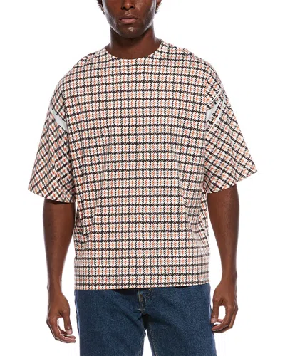 Lanvin Overprinted Oversized Fit T-shirt In Brown
