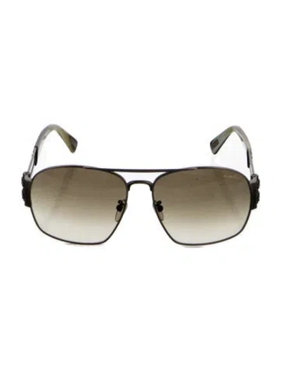 Pre-owned Lanvin Oversize Gradient Sunglasses In Brown