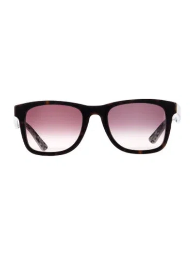 Pre-owned Lanvin Oversize Gradient Sunglasses In Brown