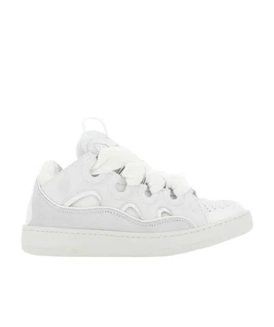 Lanvin Oversize-laces Low-top Sneakers In White
