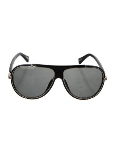Pre-owned Lanvin Oversize Tinted Sunglasses In Black