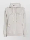 Lanvin Oversized Cotton Hooded Sweatshirt