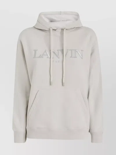 Lanvin Oversized Cotton Hooded Sweatshirt In 04
