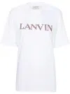 LANVIN LANVIN OVERSIZED EMBROIDERED T-SHIRT CLOTHING