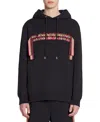 Lanvin Hoodie With Logo Patch In Black