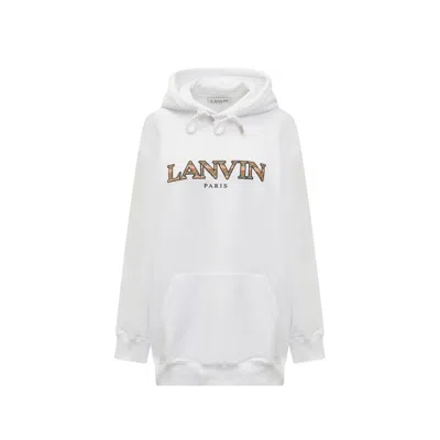 LANVIN LANVIN OVERSIZED LOGO HOODIE SWEATSHIRT