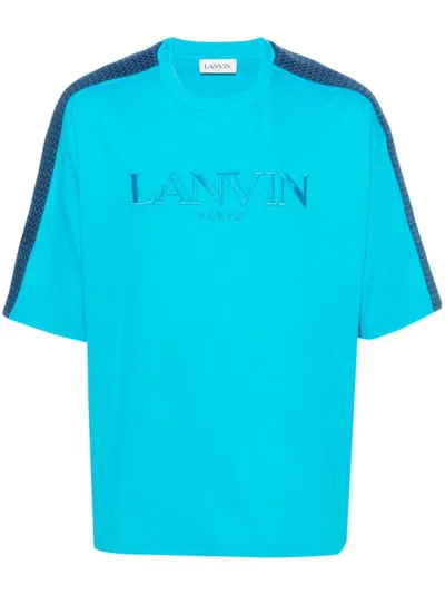 Lanvin Oversized Pool T-shirt For Men In Turquoise