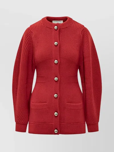 LANVIN OVERSIZED SLEEVE KNIT CARDIGAN