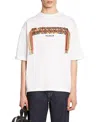 Lanvin Braided Ribbon Embroidered T-shirt In Optical White