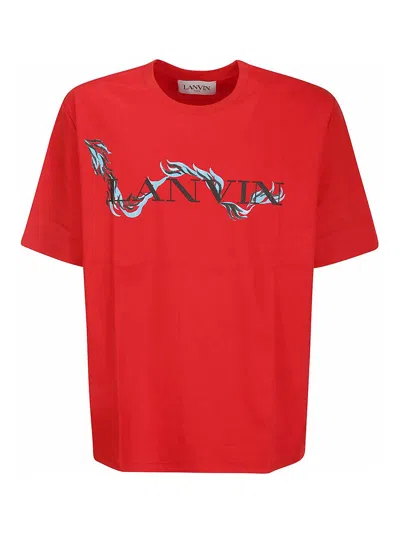 Lanvin Oversized T-shirt In Red