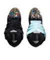 Lanvin Paint Splatter Design Trainers In Black