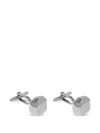 Lanvin Palladium-plated Faceted Cufflinks In Metallic