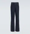 Lanvin Paneled Straight Jeans In Blue