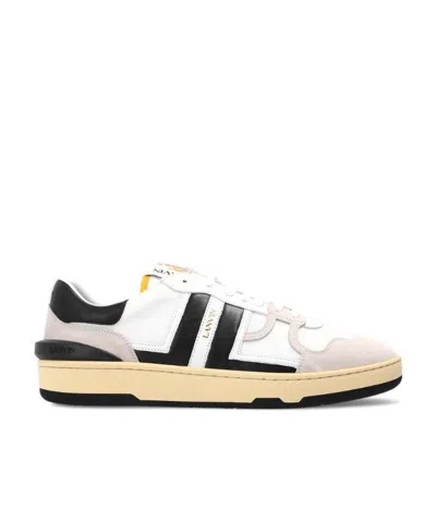 LANVIN LANVIN PANELLED LACE-UP SNEAKERS