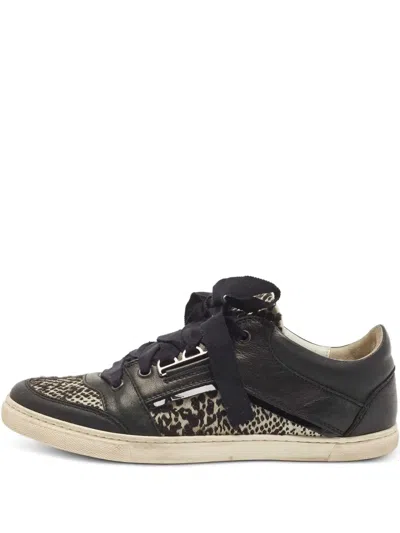 Pre-owned Lanvin Panelled Sneakers