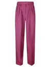 Lanvin Pleat-detail Trousers In Fuchsia