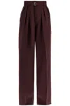 Shop Lanvin Pantaloni Ampi Con Cintura