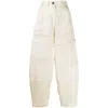 Lanvin Pants In Beige Silk In Beige