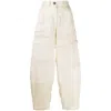 Lanvin Pants In Beige Silk In Beige