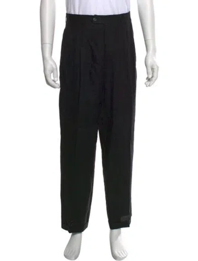 Pre-owned Lanvin Pants In Black