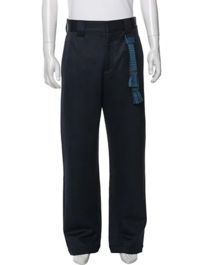 Pre-owned Lanvin Pants In Blue
