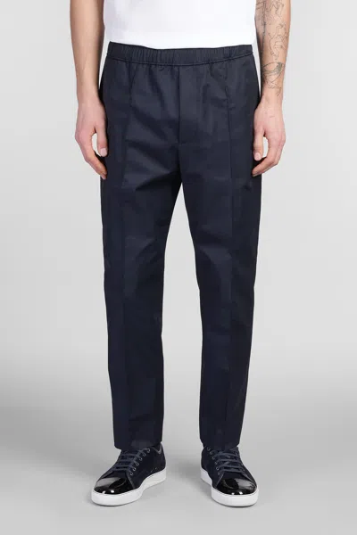 LANVIN PANTS IN BLUE COTTON
