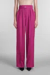 Lanvin Pleat-detail Trousers In Fuchsia