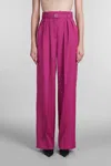 Lanvin Pleat-detail Trousers In Purple
