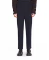 Lanvin Pants With An Elastic Waistband In Dark Navy Blue