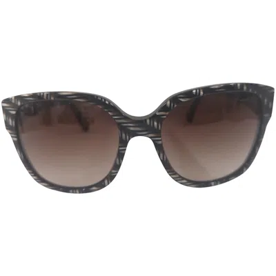 Pre-owned Lanvin Paris Contemporary Unisex Black White Sunglasses, New, Italy
