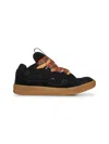 Lanvin Black Suede Calf Leather Sneakers