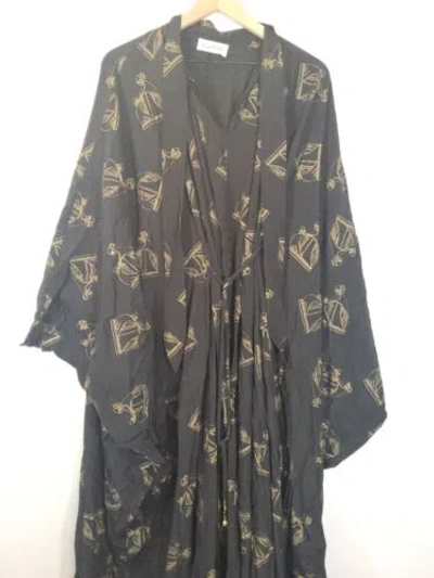 Pre-owned Lanvin Paris Vestito Robe Dress. Size 40 In Black