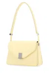 LANVIN PASTEL YELLOW LEATHER CONCERTO SHOULDER BAG