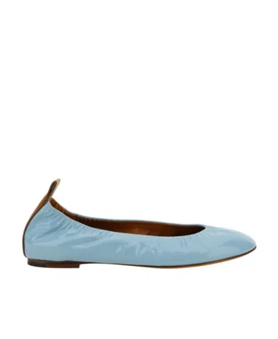 LANVIN LANVIN ROUND TOE SLIP-ON BALLERINA SHOES