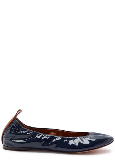 LANVIN LANVIN PATENT LEATHER BALLET FLATS