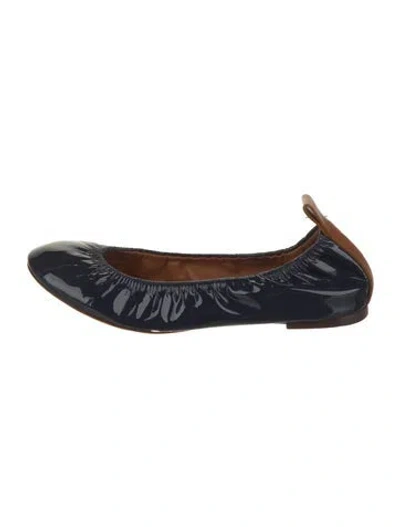 Pre-owned Lanvin Patent Leather Ballet Flats In Red