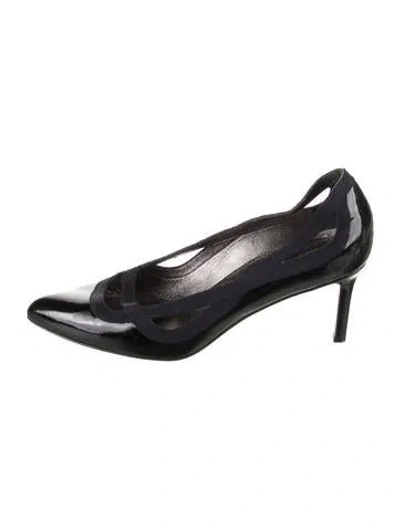 Pre-owned Lanvin Patent Leather Pumps In Black