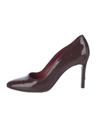 Pre-owned Lanvin Patent Leather Pumps In Brown