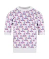 Lanvin Pattern Knitted T-shirt In White