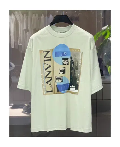 Lanvin Pattern Printed T-shirt In Green