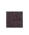 Lanvin Geometric-pattern Silk Scarf In Black