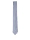 Lanvin Mini Chevron Silk Tie In Blue