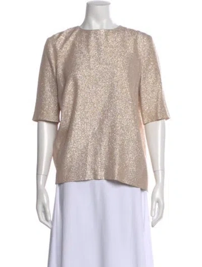 Pre-owned Lanvin Patterned Crew Neck Top