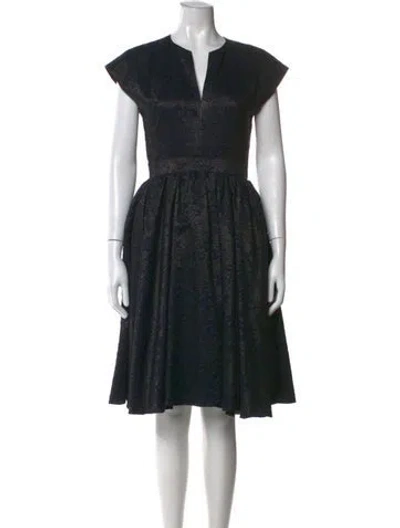 Pre-owned Lanvin Patterned Knee-length Dress In Multi