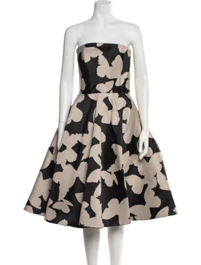 Pre-owned Lanvin Patterned Midi Length Dress