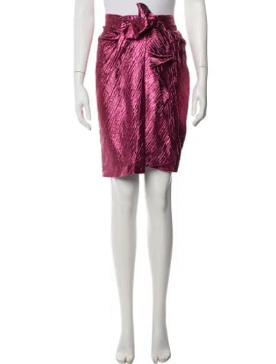 Pre-owned Lanvin Patterned Mini Skirt In Pink