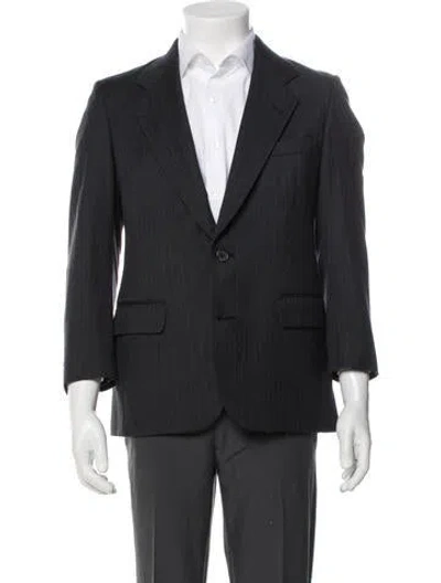 Pre-owned Lanvin Peacoat In Black