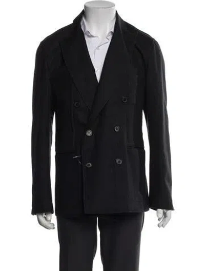 Pre-owned Lanvin Peacoat In Blue